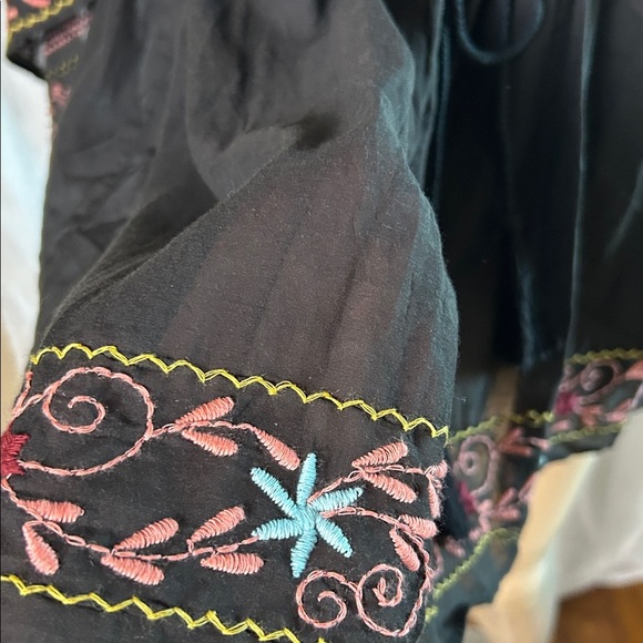 FREE PEOPLE ,NWT,mini dress,fairy,whimsical,cape sleeves,Frida print,embroidered - Picture 4 of 17